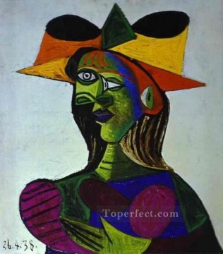  Maar Pintura - Buste de femme Dora Maar 2 1938 Cubismo